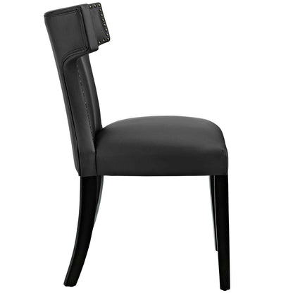 Curve Vinyl Dining Side Chair Set of 2 by Modway