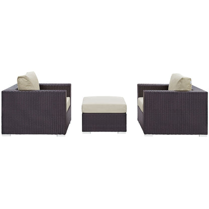 Convene 3 Piece Outdoor Patio Sofa Set by Modway