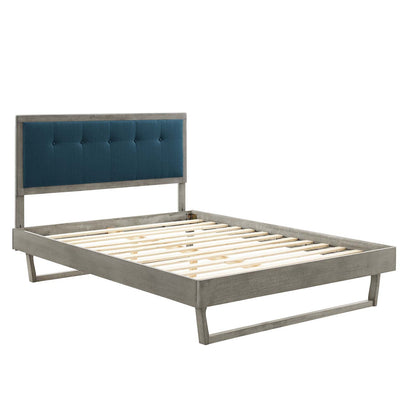 Willow Wood King Platform Bed With Angular Frame by Modway