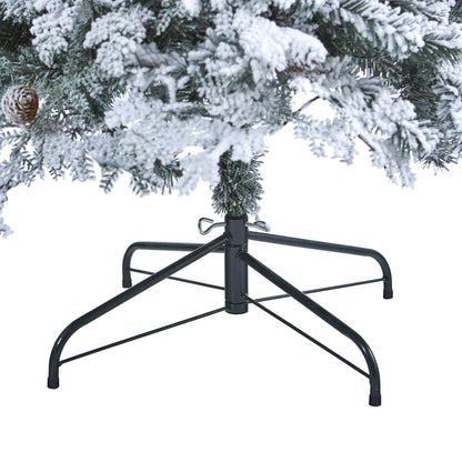 7' Flocked Montana Down Swept Spruce Artificial Christmas Tree