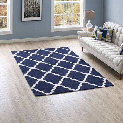 Marja Moroccan Trellis 5x8 Area Rug by Modway