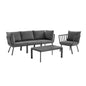 Riverside 5 Piece Outdoor Patio Aluminum Set by Modway
