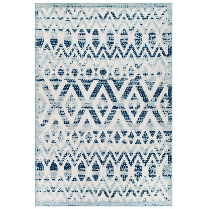 Reflect Tamako Diamond and Chevron Moroccan Trellis 5x8 Indoor / Outdoor Area Rug by Modway