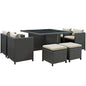Sojourn 9 Piece Outdoor Patio Sunbrella¨ Dining Set by Modway