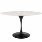 Lippa 54" Oval Faux Marble Dining Table by Modway