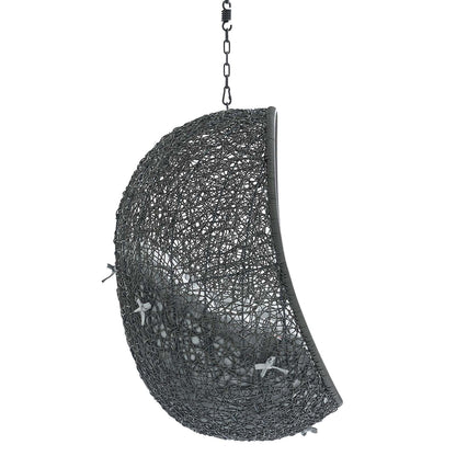 Hide Sunbrella¨ Fabric Swing Outdoor Patio Lounge Chair Without Stand by Modway
