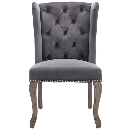 Apprise Performance Velvet Side Chair Set of 2 by Modway