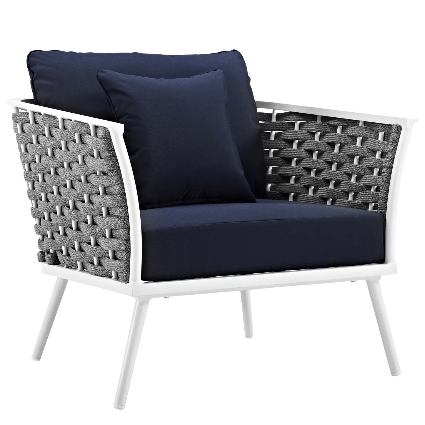 Stance 6 Piece Outdoor Patio Aluminum Sectional Sofa Set by Modway