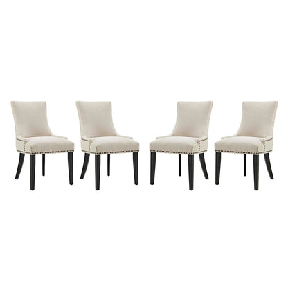 Marquis Fabric Dining Chair Set of 4 by Modway