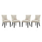 Marquis Fabric Dining Chair Set of 4 by Modway