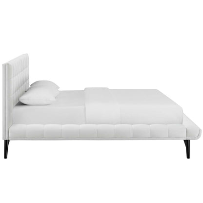 Julia Biscuit Tufted Performance Velvet Queen Platform Bed by Modway