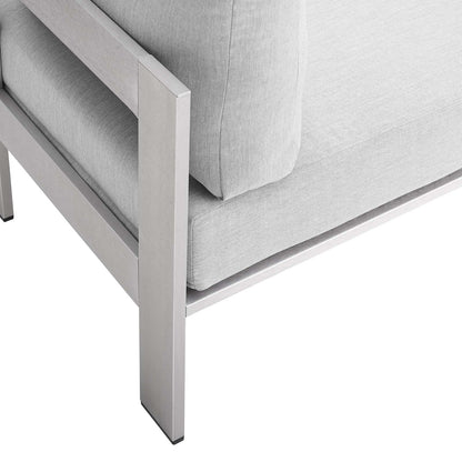 Shore 3 Piece Sunbrella¨ Fabric Outdoor Patio Aluminum Set by Modway