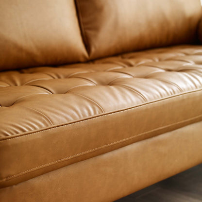 Valour Tufted Vegan Leather Sofa by Modway