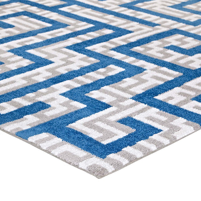 Nahia Geometric Maze 5x8 Area Rug by Modway