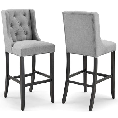 Baronet Upholstered Fabric Bar Stool Set of 2 by Modway