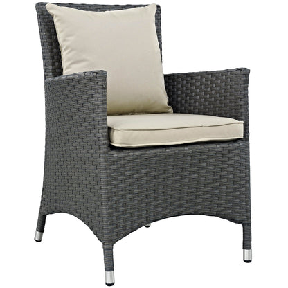 Sojourn 4 Piece Outdoor Patio Sunbrella¨ Dining Set by Modway