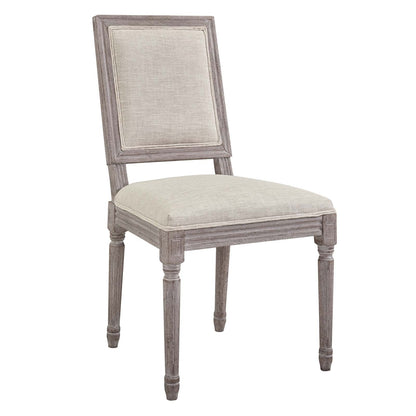Court Upholstered Fabric Dining Side Chair Set of 4 by Modway