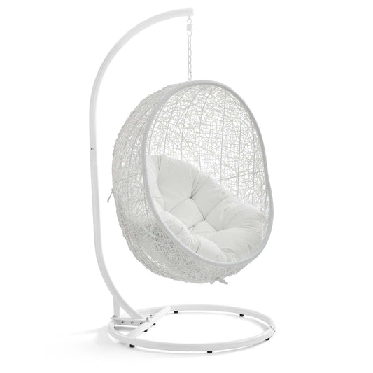 Hide Outdoor Patio Swing Chair With Stand by Modway