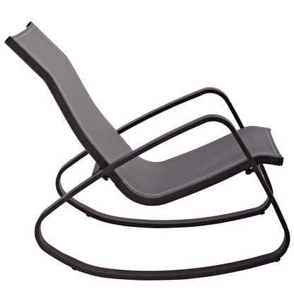 Traveler Outdoor Patio Mesh Sling Rocking Lounge Chair Set of 2 by Modway