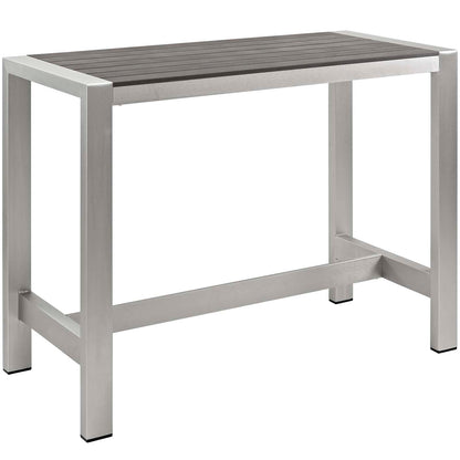 Shore 5 Piece Outdoor Patio Aluminum Dining Set by Modway