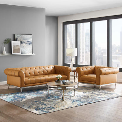 Idyll Tufted Sofa and Armchair Set