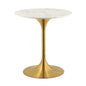 Lippa 28" Round Faux Marble Dining Table by Modway