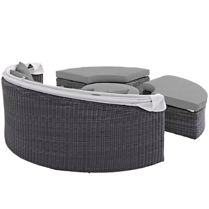 Summon Canopy Outdoor Patio Sunbrella¨ Daybed by Modway
