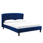 Penelope Tufted Wingback Performance Velvet Queen Platform Bed by Modway