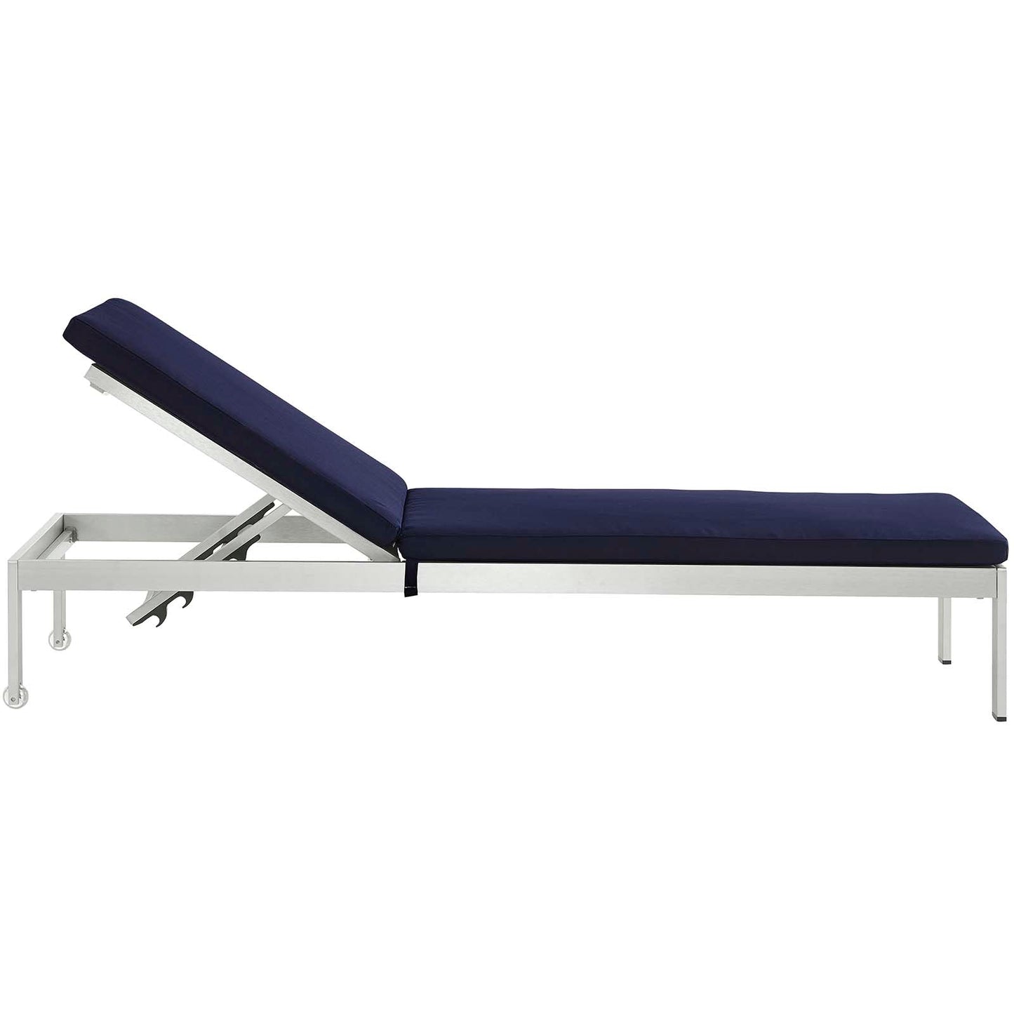 Shore Outdoor Patio Aluminum Chaise with Cushions Set of 4 by Modway