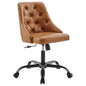 Distinct Tufted Swivel Vegan Leather Office Chair by Modway
