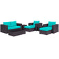 Convene 8 Piece Outdoor Patio Sofa Set by Modway