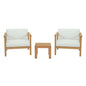 Bayport 3 Piece Outdoor Patio Teak Set by Modway
