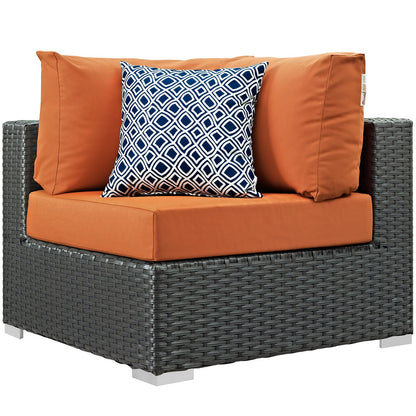 Sojourn 7 Piece Outdoor Patio Sunbrella¨ Sectional Set by Modway