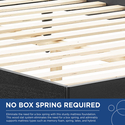 Kelsea Cane and Wood Queen Platform Bed With Splayed Legs by Modway