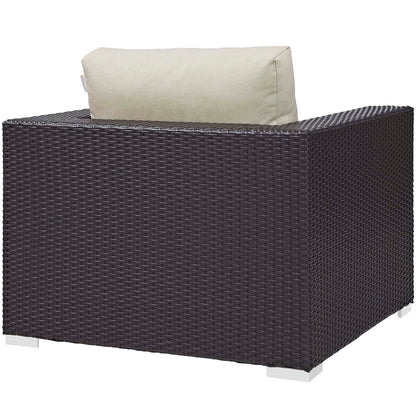 Convene 5 Piece Set Outdoor Patio with Fire Pit by Modway
