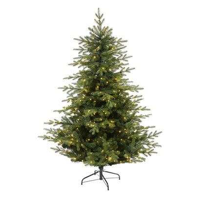 6' Swedish Fir Artificial Christmas Tree w/ 350 Warm White LED Lights