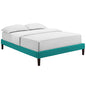 Tessie Fabric Full Bed Frame with Squared Tapered Legs by Modway