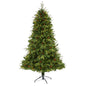 7' Wellington Spruce 'Natural Look' Artificial Christmas Tree w/ 400 Clear LED