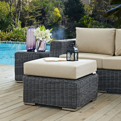 Summon Outdoor Patio Sunbrella¨ Ottoman by Modway