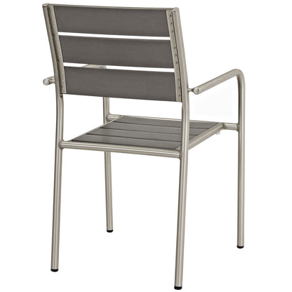 Shore 5 Piece Outdoor Patio Aluminum Dining Set by Modway