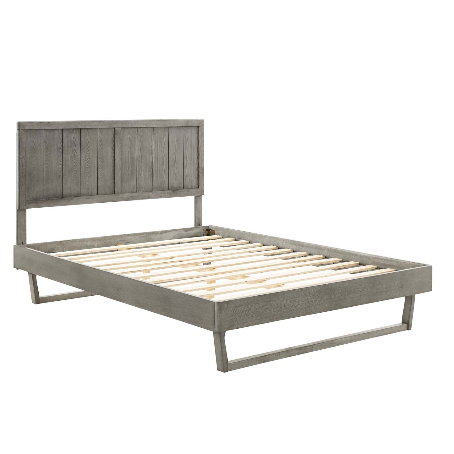 Alana Wood King Platform Bed With Angular Frame by Modway