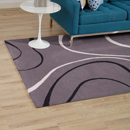 Therese Abstract Swirl 5x8 Area Rug by Modway