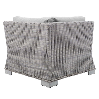Conway Sunbrella¨ Outdoor Patio Wicker Rattan Corner Chair by Modway
