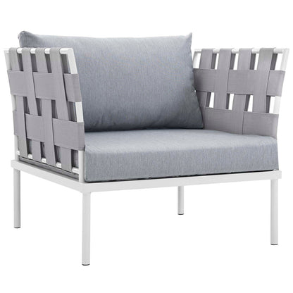 Harmony 8 Piece Outdoor Patio Aluminum Sectional Sofa Set by Modway
