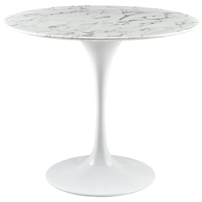 Lippa 36" Round Faux Marble Dining Table by Modway