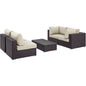 Convene 5 Piece Outdoor Patio Sectional Set by Modway