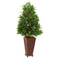 4'  Bay Leaf Artificial Topiary Tree in Decorative Planter