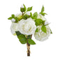 11"  Camellia Artificial Flower Bouquet (Set of 4)