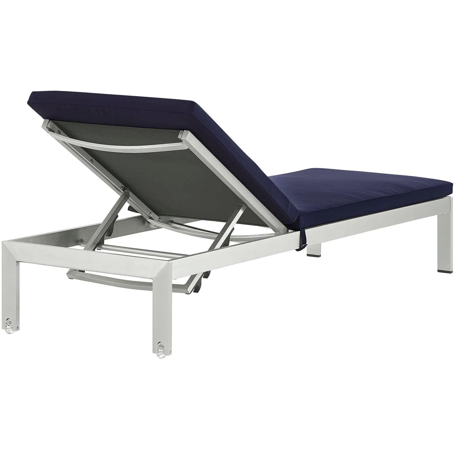 Shore Outdoor Patio Aluminum Chaise with Cushions Set of 6 by Modway