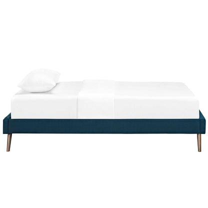 Loryn Fabric Twin Bed Frame with Round Splayed Legs by Modway